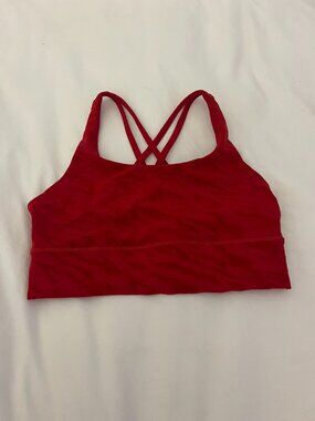 Classic Lululemon Energy Bra in Red Size 6